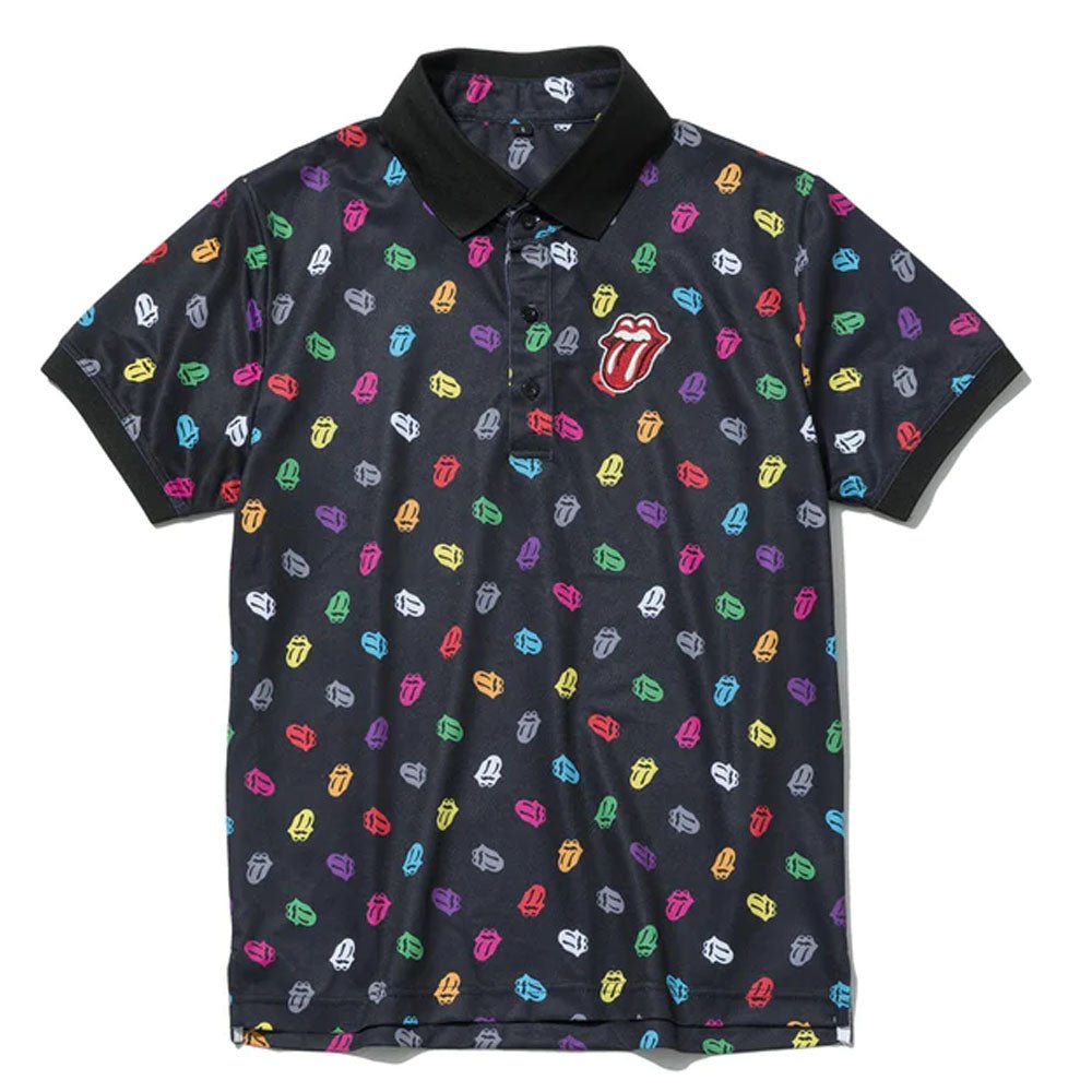 ROLLING STONES ローリングストーンズ (来日 35周年 記念 ) - RS LICKS Pattern / Multicolor / ポロシャツ / メンズ - PGS